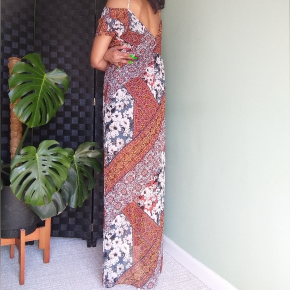 BCBG generation patchwork print maxi dress - Picture 5 of 11